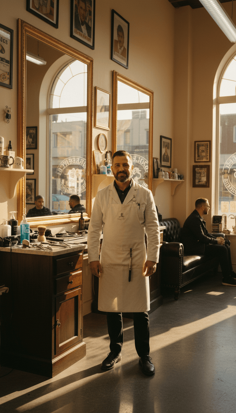 Friendly barber in Colorado Springs shop